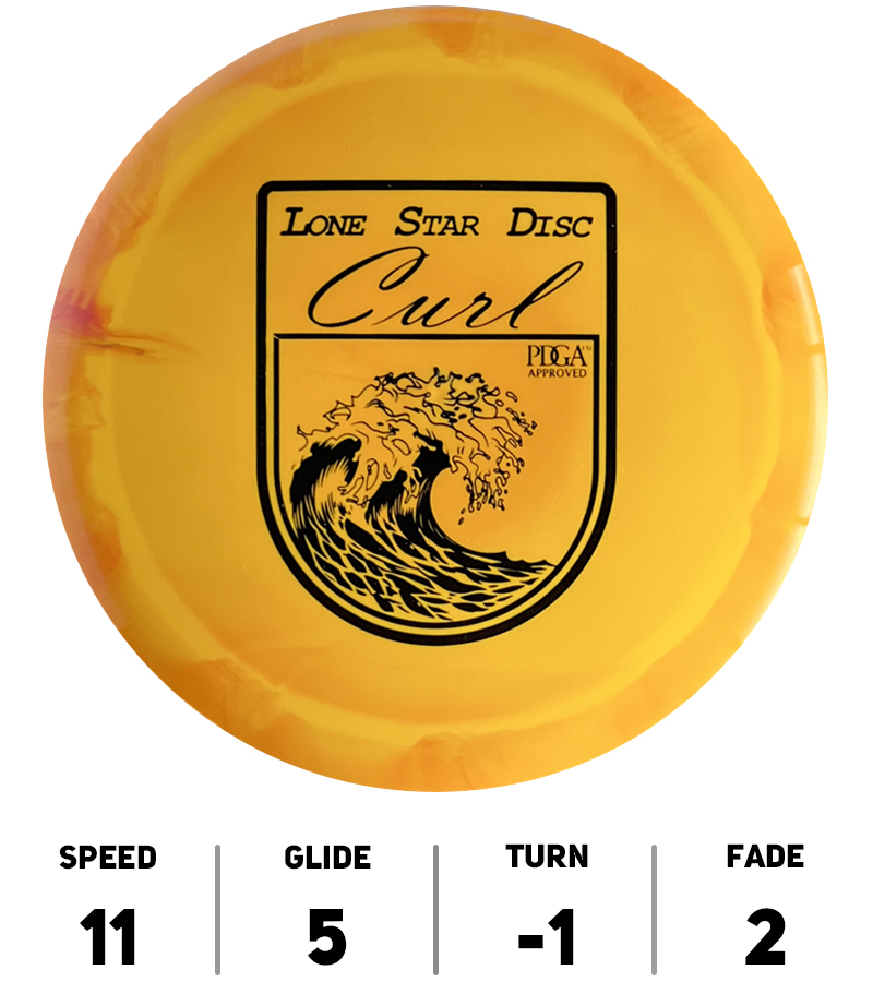 Hole19-Disc-Golf-Lone-Star-Disc-Curl-Alpha-Jaune