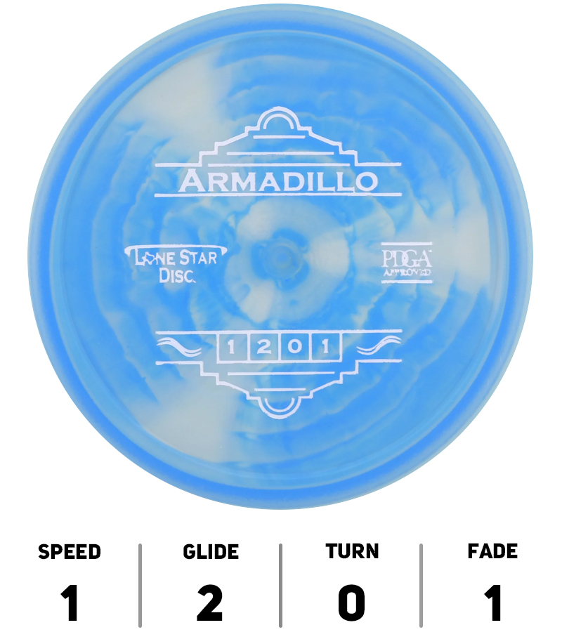 Hole19-Disc-Golf-Lone-Star-Disc-Armadillo-V1-Bleu