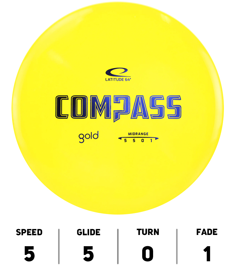 Hole19-DiscGolf-Latitude-64-Compass-Gold-Jaune