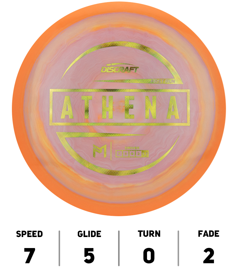 Hole19-DiscGolf-Discraft-Athena-First-Run-Paul-Mc-Beth-Orange