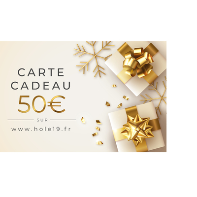 Carte Cadeau Noël Disc Golf 50€ - Hole 19