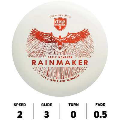 Rainmaker D-Line Glow Flex 3 Creator Series Eagle Mc Mahon - Discmania Originals