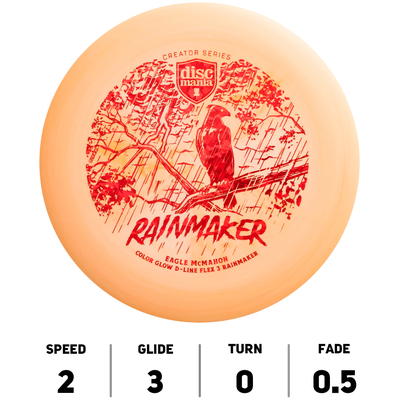 Rainmaker Dline  Color Glow Flex 3 Creator Series Eagle MC Mahon - Discmania Originals