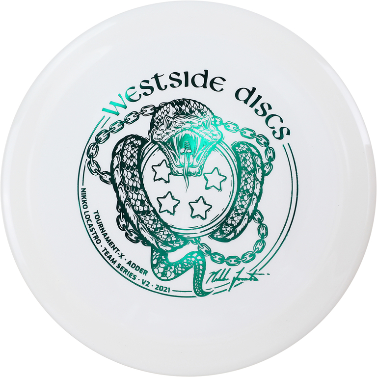 Hole19 Westside Discs Tournament-X Adder Nikko V2 Blanc