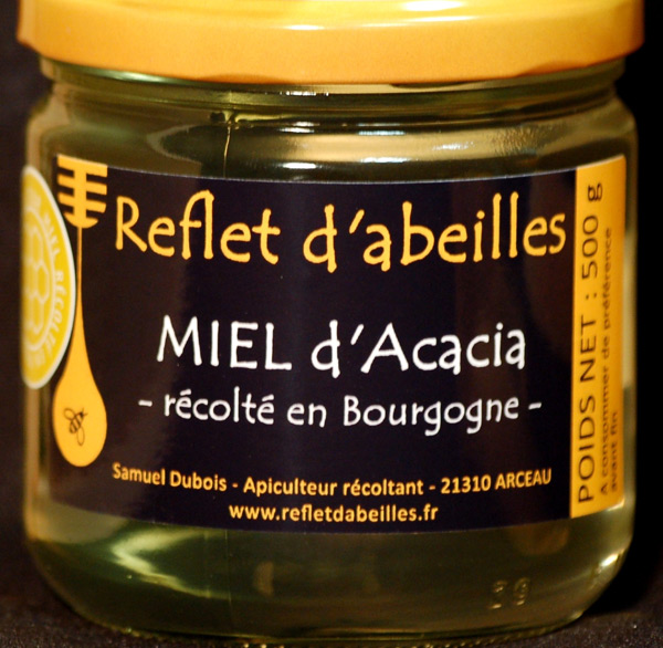 miel-acacia reflet d'abeilles