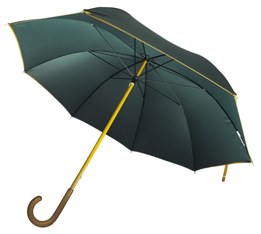 parapluie_mini_golf_vert_sapin_liseret_noisette_2