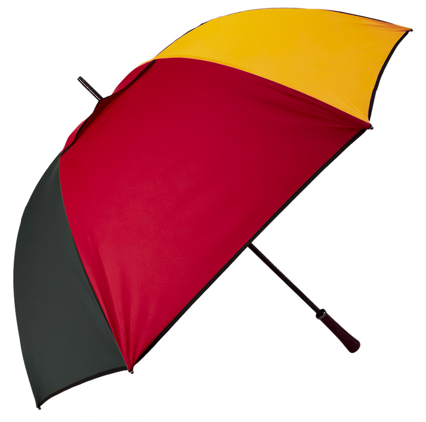 Parapluie golf anti-vent mangue sapin rouge marine