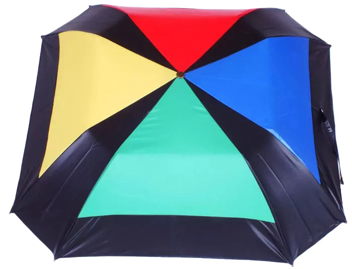 Parapluie pliant carré multicolore