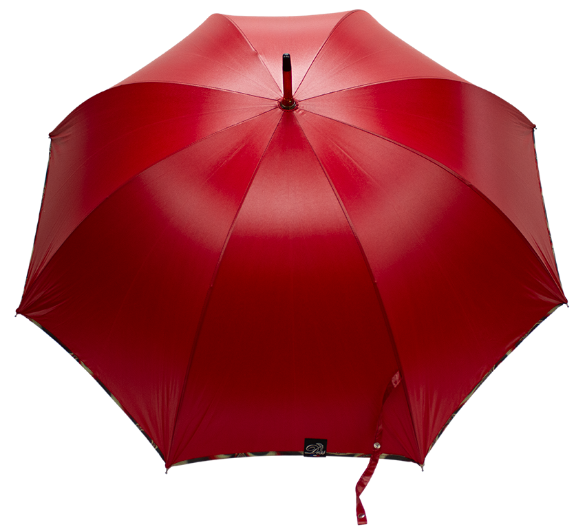 parapluie-droit-carmin-biais-motif-vert-3