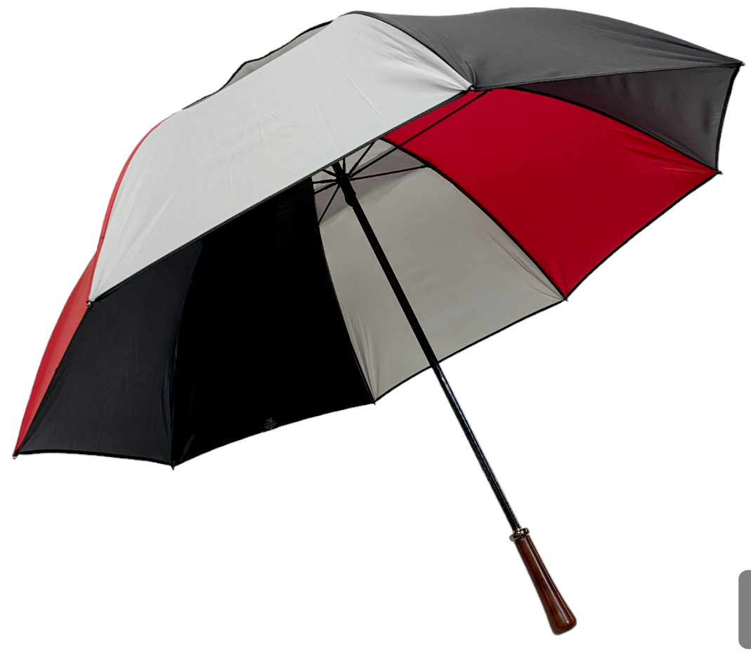 parapluie golf anti vent rouge noir gris 4