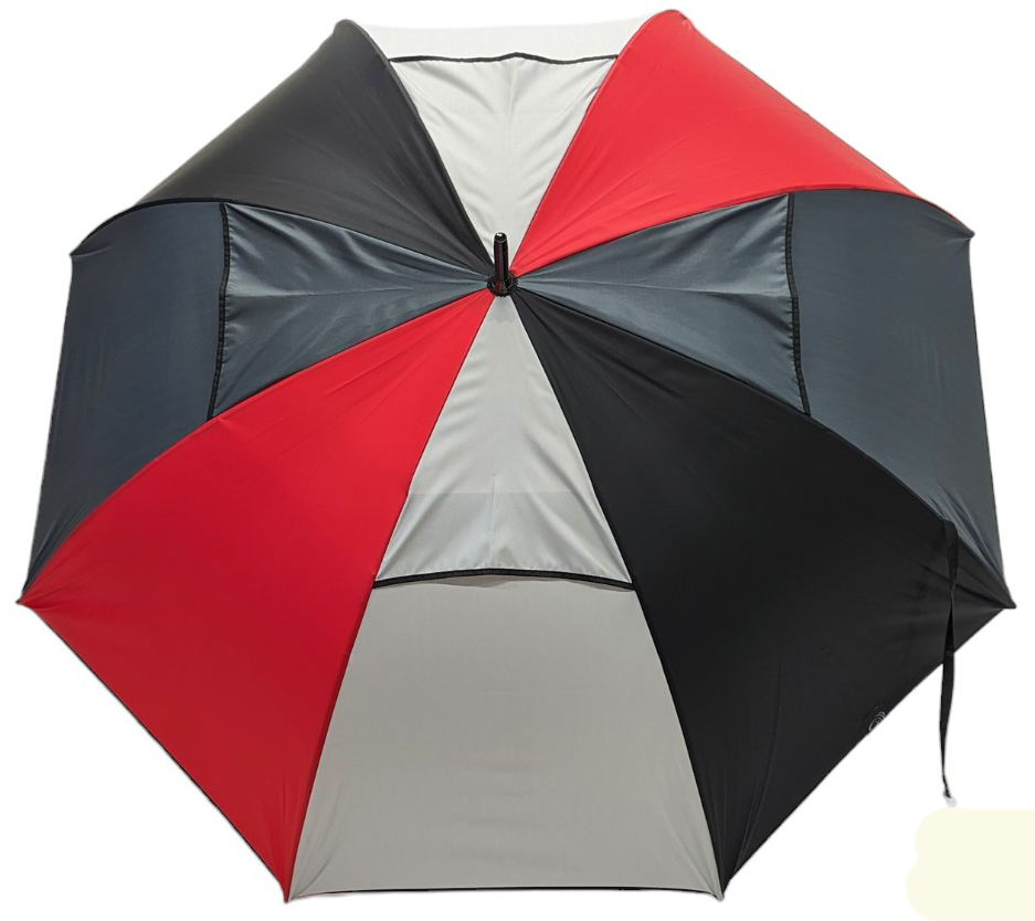 parapluie golf anti vent rouge noir gris 2