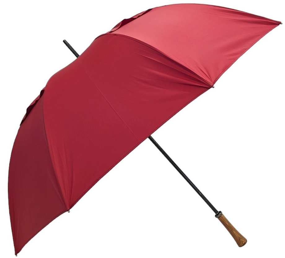 Parapluie golf anti-vent rouge carmin