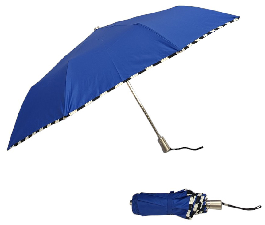 Parapluie mini damier bleu