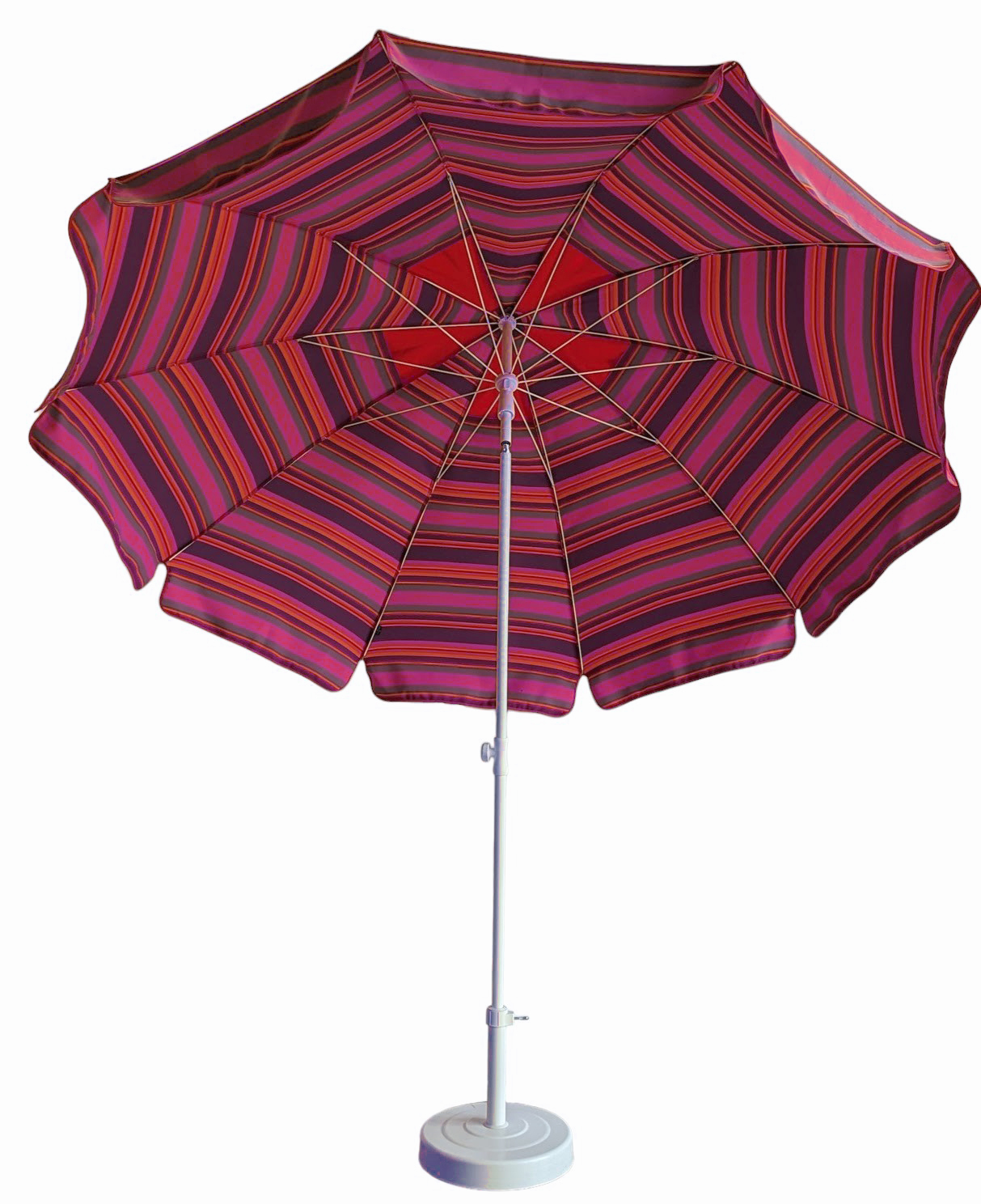 parasol-rond-240-rayure-fushia 004