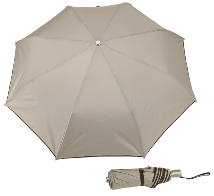 Parapluie mini openspeed beige biais chocolat