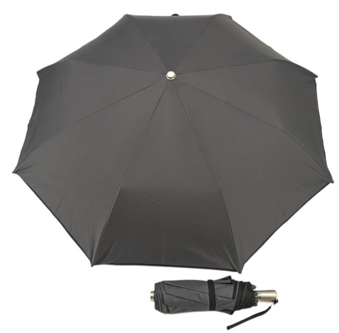 Parapluie mini openspeed gris anthracite biais noir