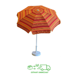parasol-rond-180 rayures orange