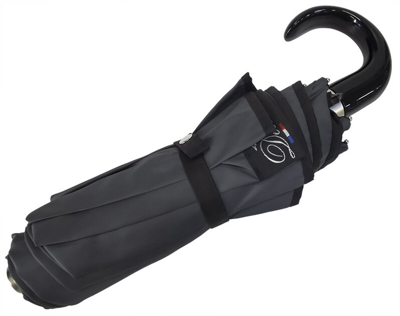 Parapluie Compact Automatique Anti-vent - Motif Squelette, Intérieur Noir Anti-UV, Léger Et Pliable