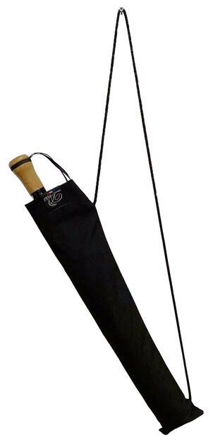 Sac Pour Parapluies Mouillés Réversible - Étanche Et Absorbant - 38 X 12,5 Cm - Sangle De Transport - Noir