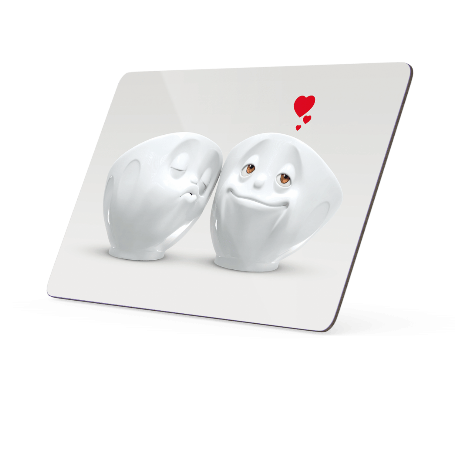 Plaque de petit déjeuner TASSEN bol bisous reveur coeur amoureux
