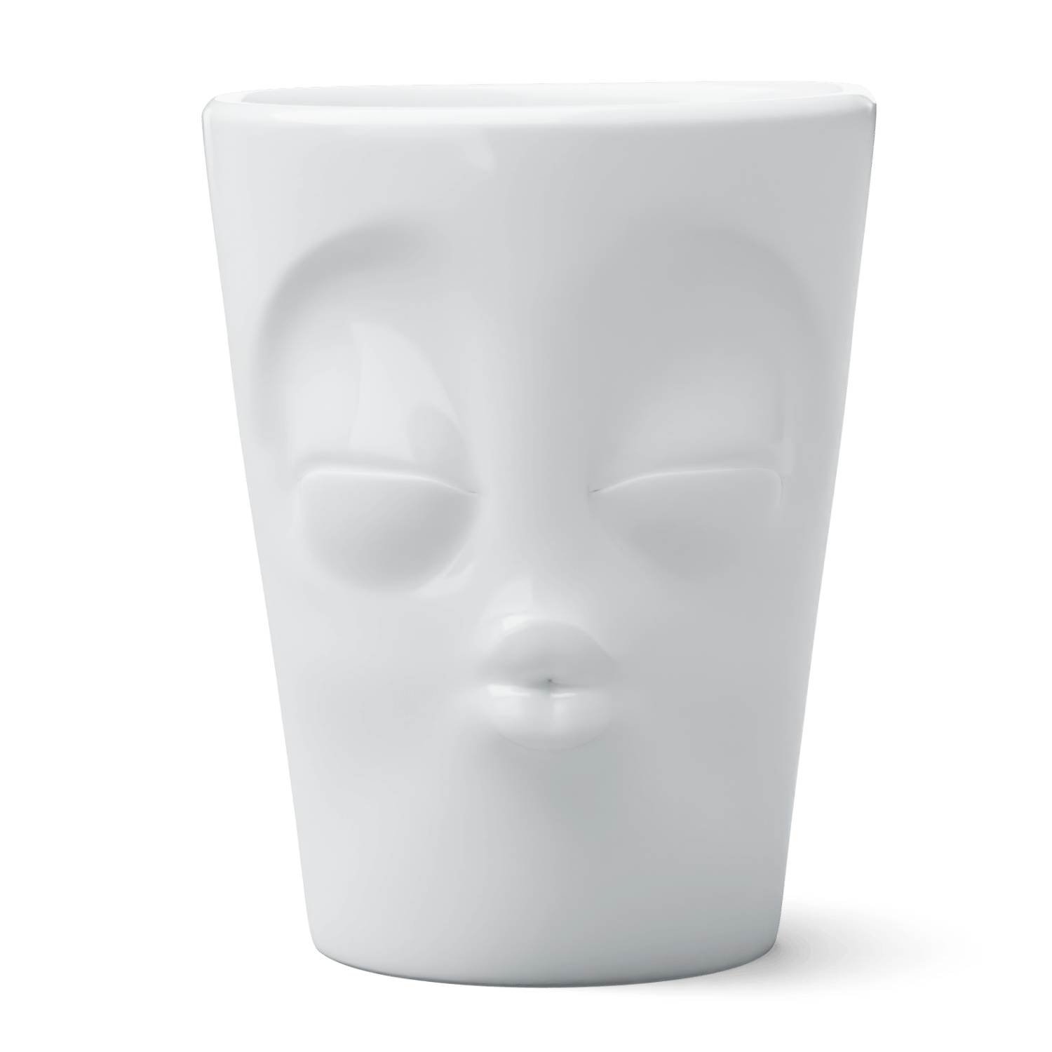 Mug bisou TASSEN avec anse visage baiser yeux fermé
