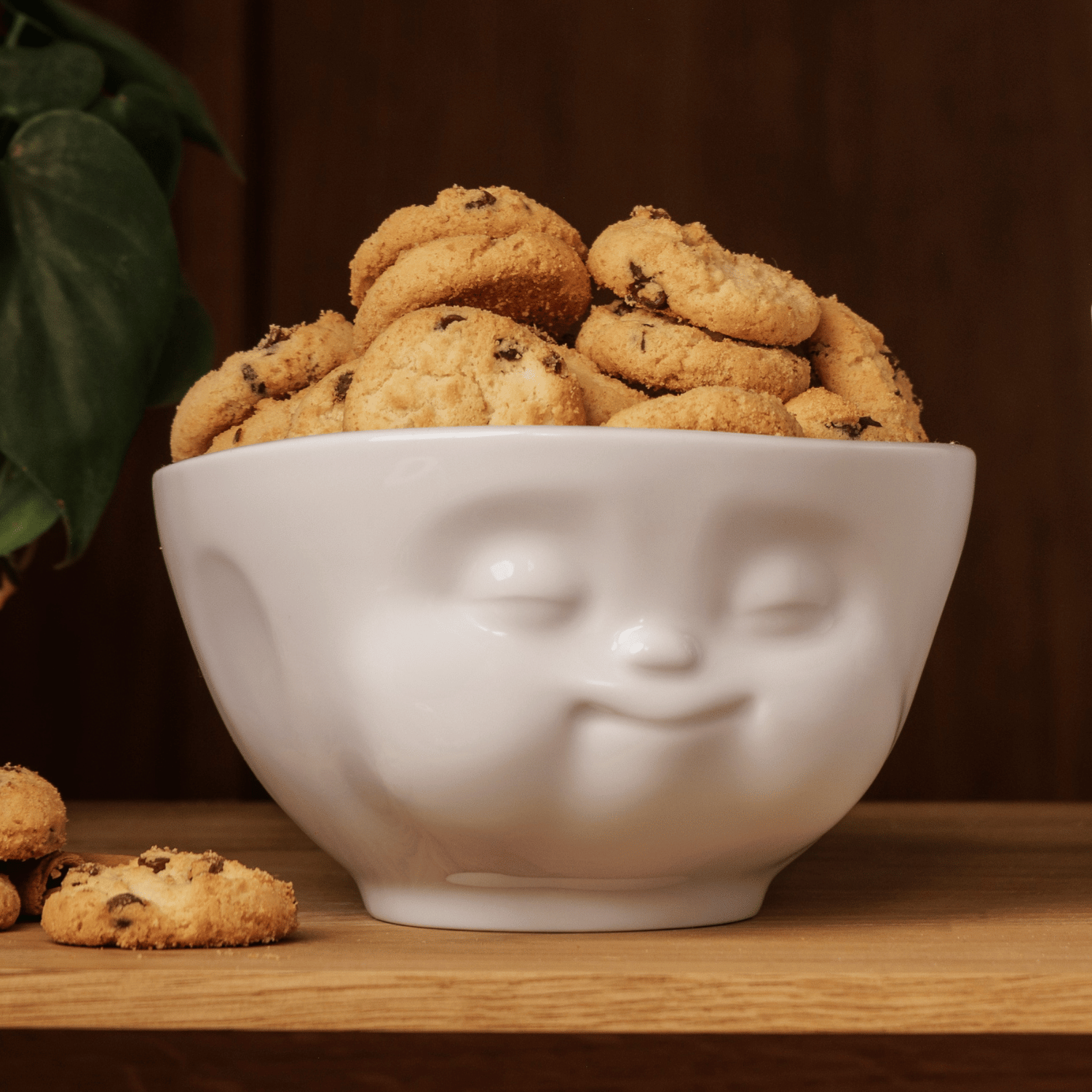 Bol 500 ml glouton Tassen vaisselle visage avec cookies