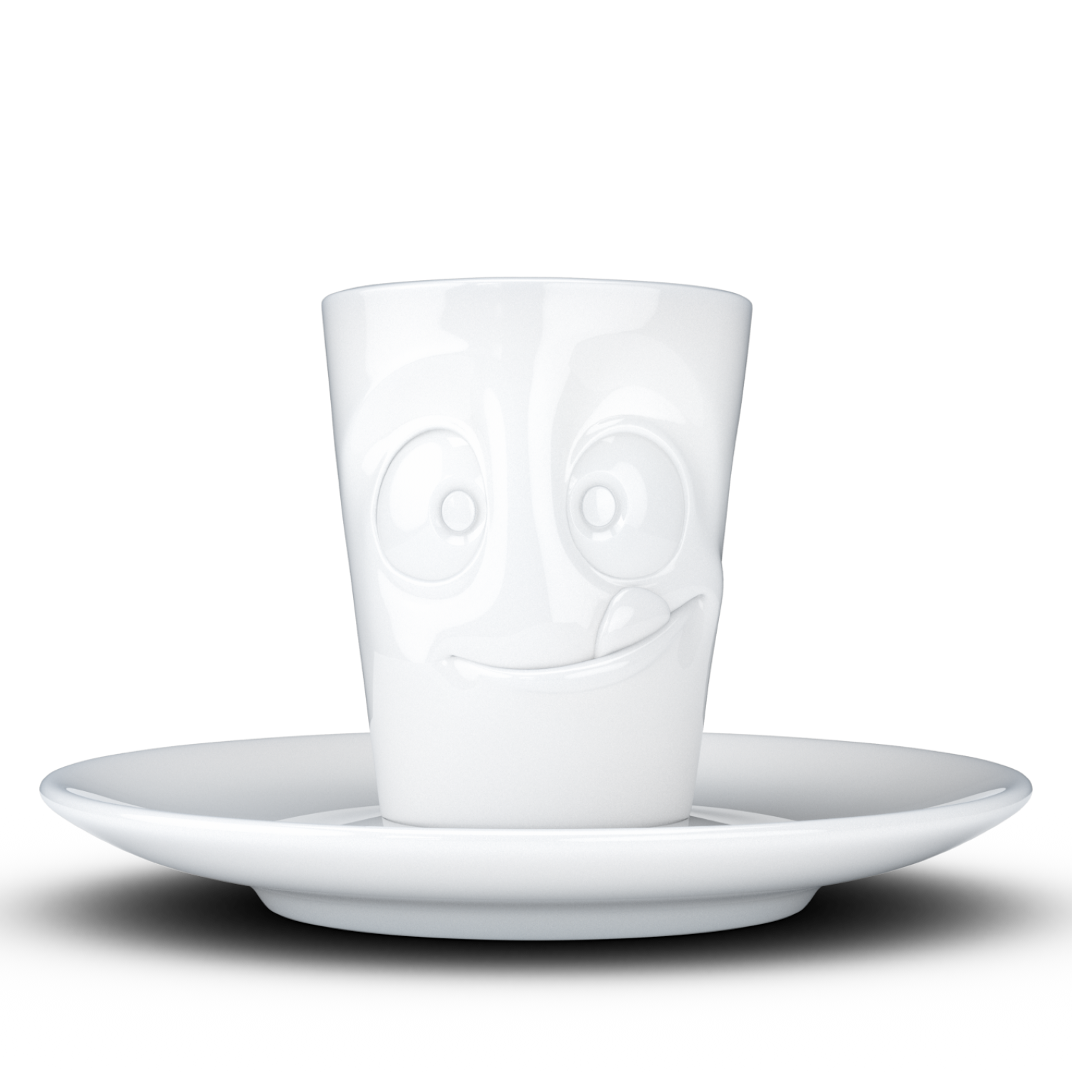 T021401 tasse expresso visage delicieux gourmand mug emotion tassen 58products