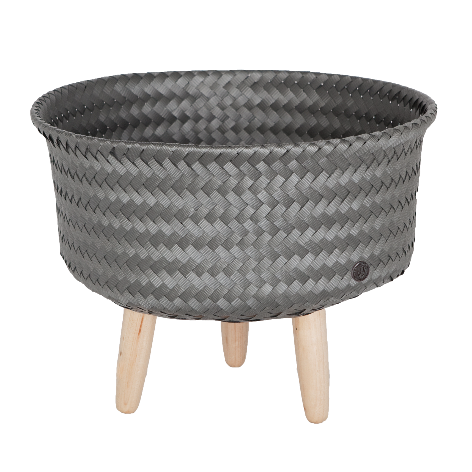 Up low gris foncé corbeille plantes rangement handed by(2)