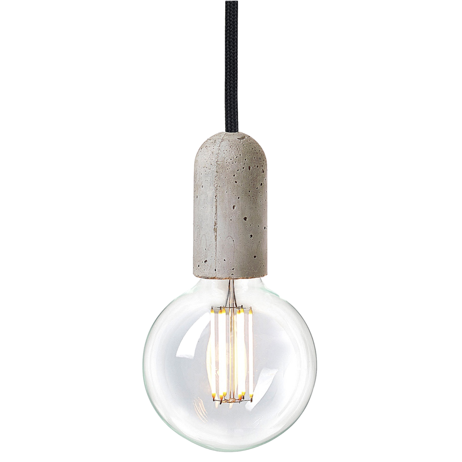 NUD collection ampoule straight filament cage LED douille beton