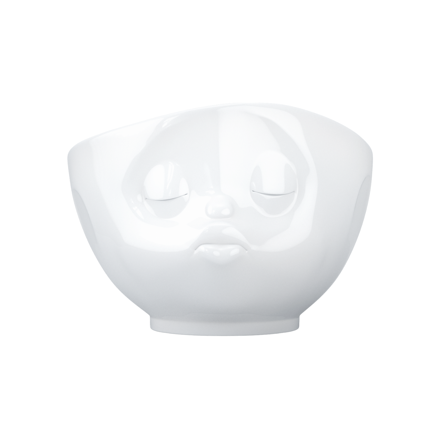 bol 500ml bisou face blanc vaisselle visage tassen chez cosmo design