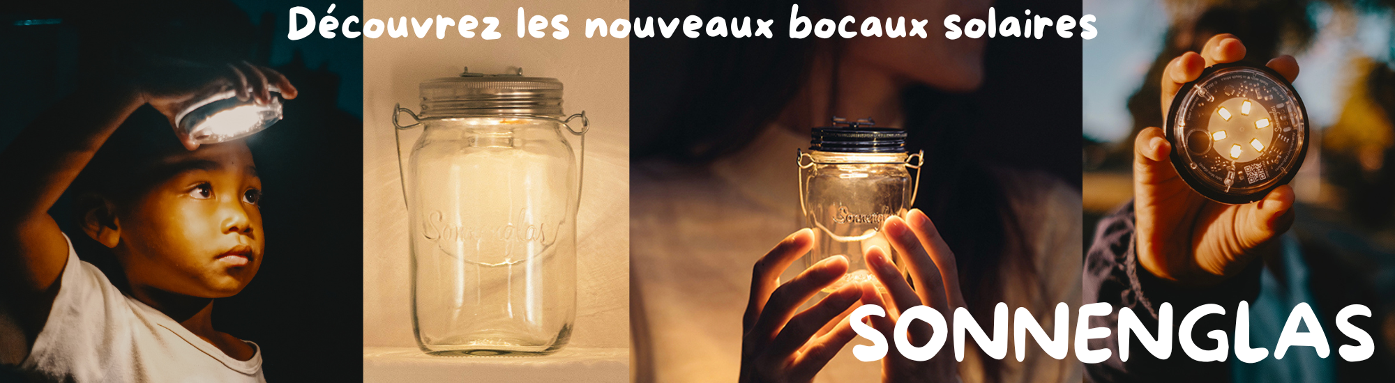 Lampe solaire bocal Sonnenglas nouvelle génération
