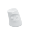 Poivrière visage douillet avec 1 trou tassen porcelaine blanche