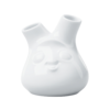 petit vase visage coquin tassen pour 2 fleurs porcelaine blanche
