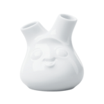 petit vase visage coquin tassen pour 2 fleurs porcelaine blanche