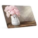 Plaque de petit déjeuner TASSEN cremier avec fleurs thank you