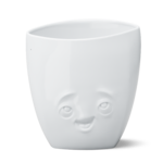 Vase visage ravi large nouveau Tassen porcelaine blanche