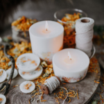 bougie parfumée nature fleurs munio candela cire soja fait main sans plomp
