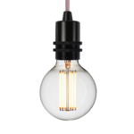 Nud collection ampoule 95mm filament cage douille noir métal