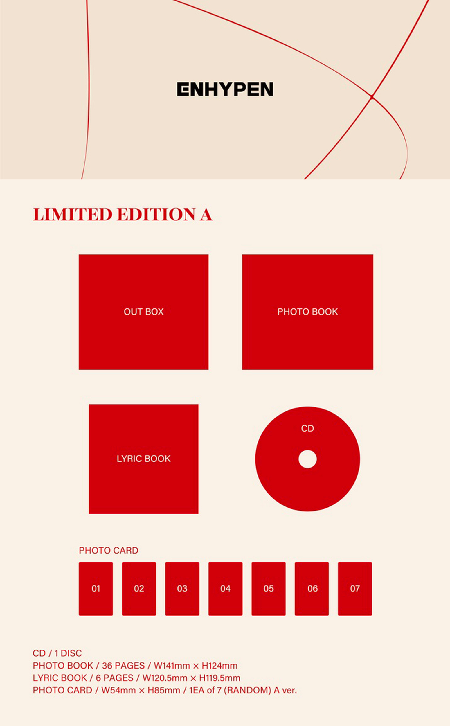 ENHYPEN - Limited Edition A (CD & Photobook) - KPOP ALBUMS/Boysband