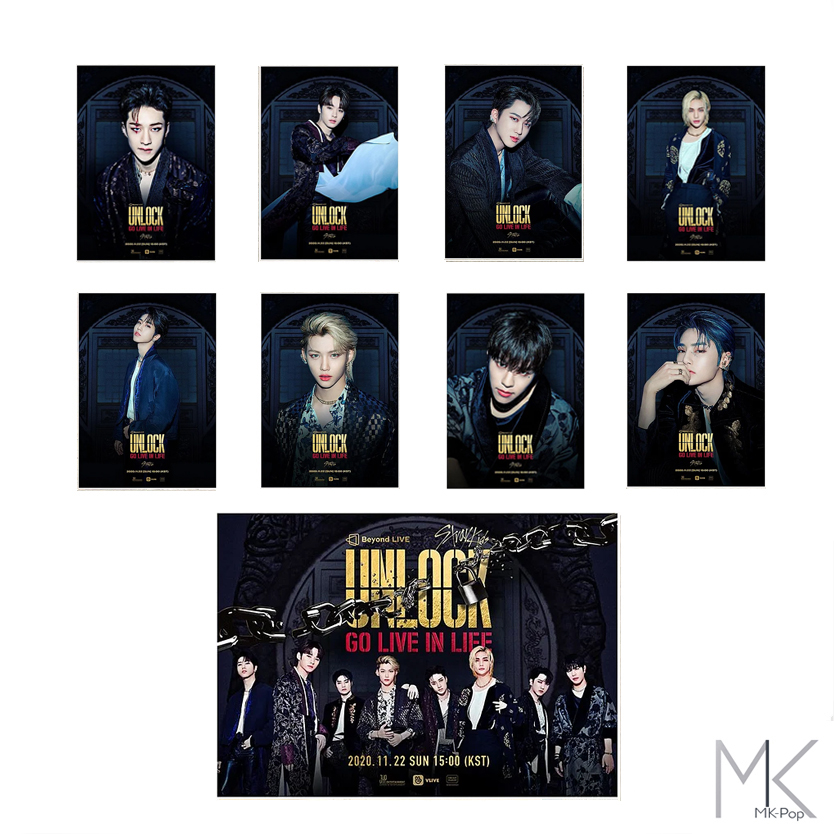 STRAY KIDS - Posters Stickers - Unlock In Life (Concert ver.)