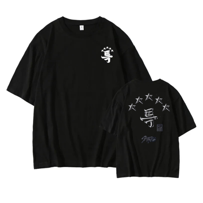 STRAY KIDS - T Shirt Noir 5 Star / Class