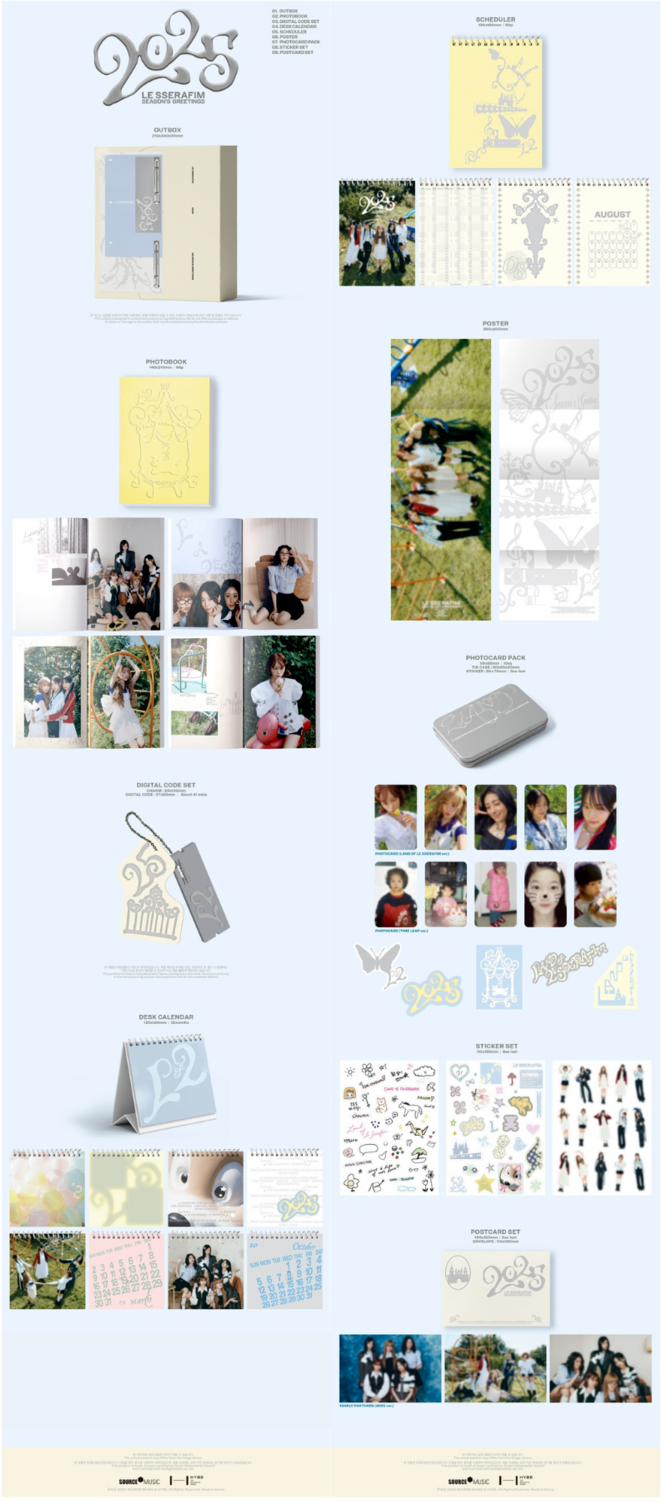 K-POP・アジア LE SSERAFIM 2025 SEASON'S GREETINGS LE SSERAFIM - Season's Greetings 2025 - LE SSERAFIM - mkpop