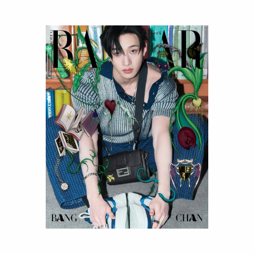 BANG-CHAN-STRAY-KIDS-Harper-s-Bazaar-Korean-Magazine-Février-2025-cover-C-mkpop