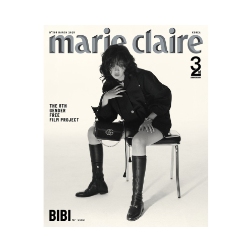 HYUNJIN-STRAY-KIDS-&amp;-BIBI-Marie-Claire-Korean-Magazine-Mars-32nd-Anniversary-Issue-2025-cover-E-mkpop