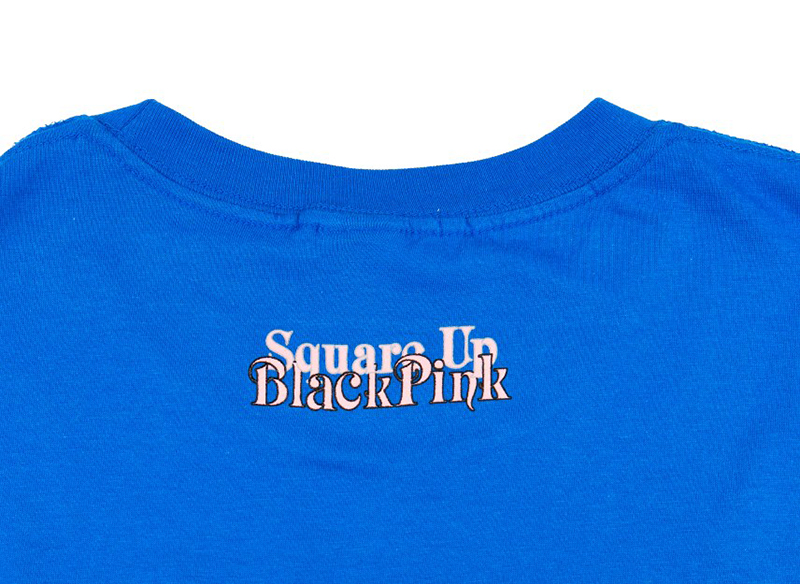 BLACKPINK-T-shirt-Bleu-Officiel -In-Your-Area-col