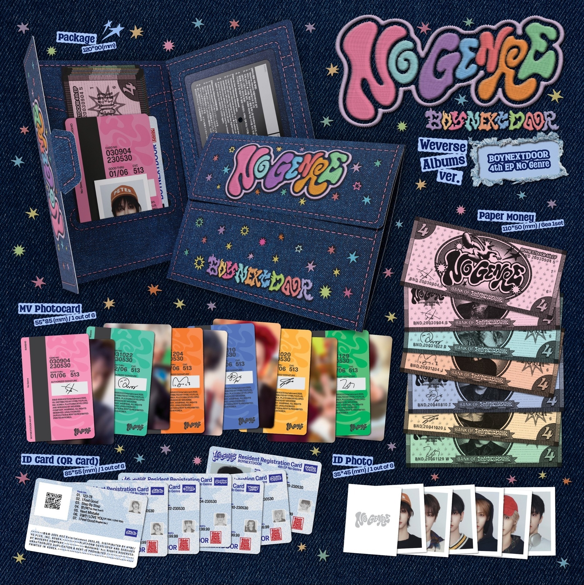 BOYNEXTDOOR NoGenre WeverseAlbum 新品未開封 BOYNEXTDOOR - NO GENRE (WEVERSE ALBUMS VER.)