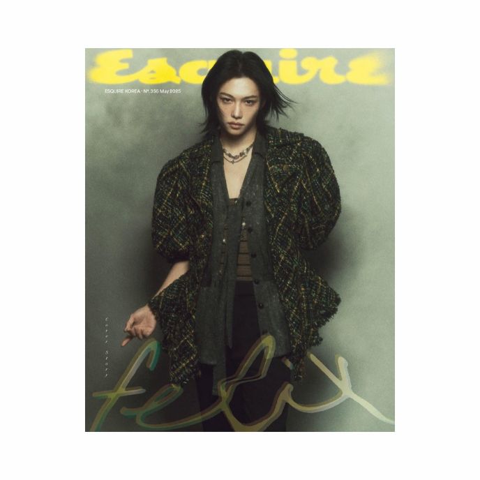 FELIX-STRAY-KIDS-Esquire-Korean-Magazine-MAI-2025-cover-B-mkpop