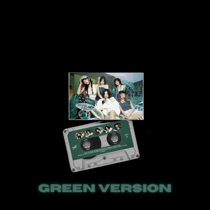 ITZY-Girls-Will-Be-Girls-cover-Cassette-Tape-cover-Green-version-mkpop