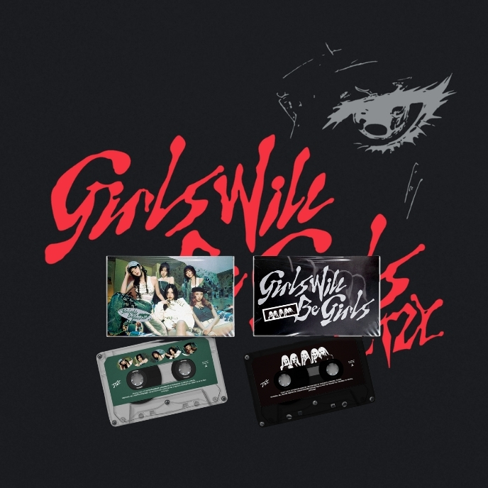 ITZY-Girls-Will-Be-Girls-cover-Cassette-Tape-cover-Green-Black-mkpop