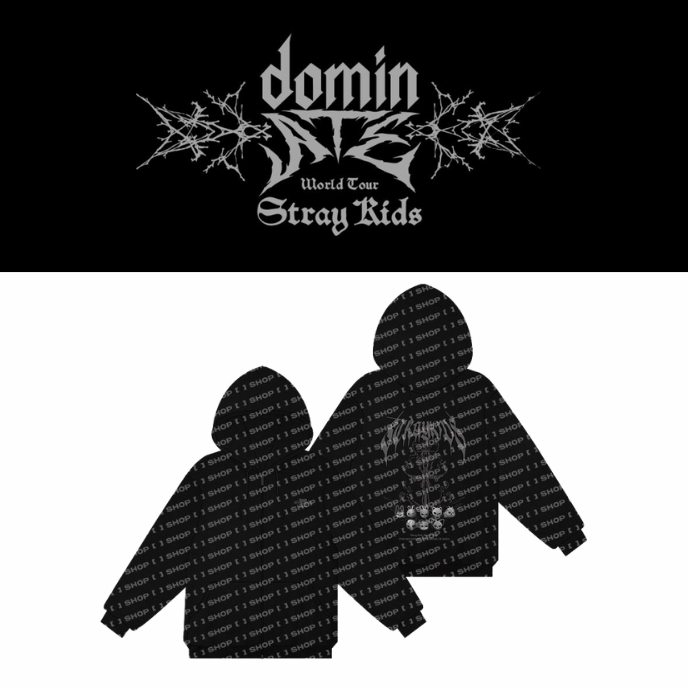 ストレイキッズdominATE闇SKZOO EVIL SKZOO ジップフーディ STRAY KIDS – Hoodie World Tour 'dominATE' Evil Skzoo